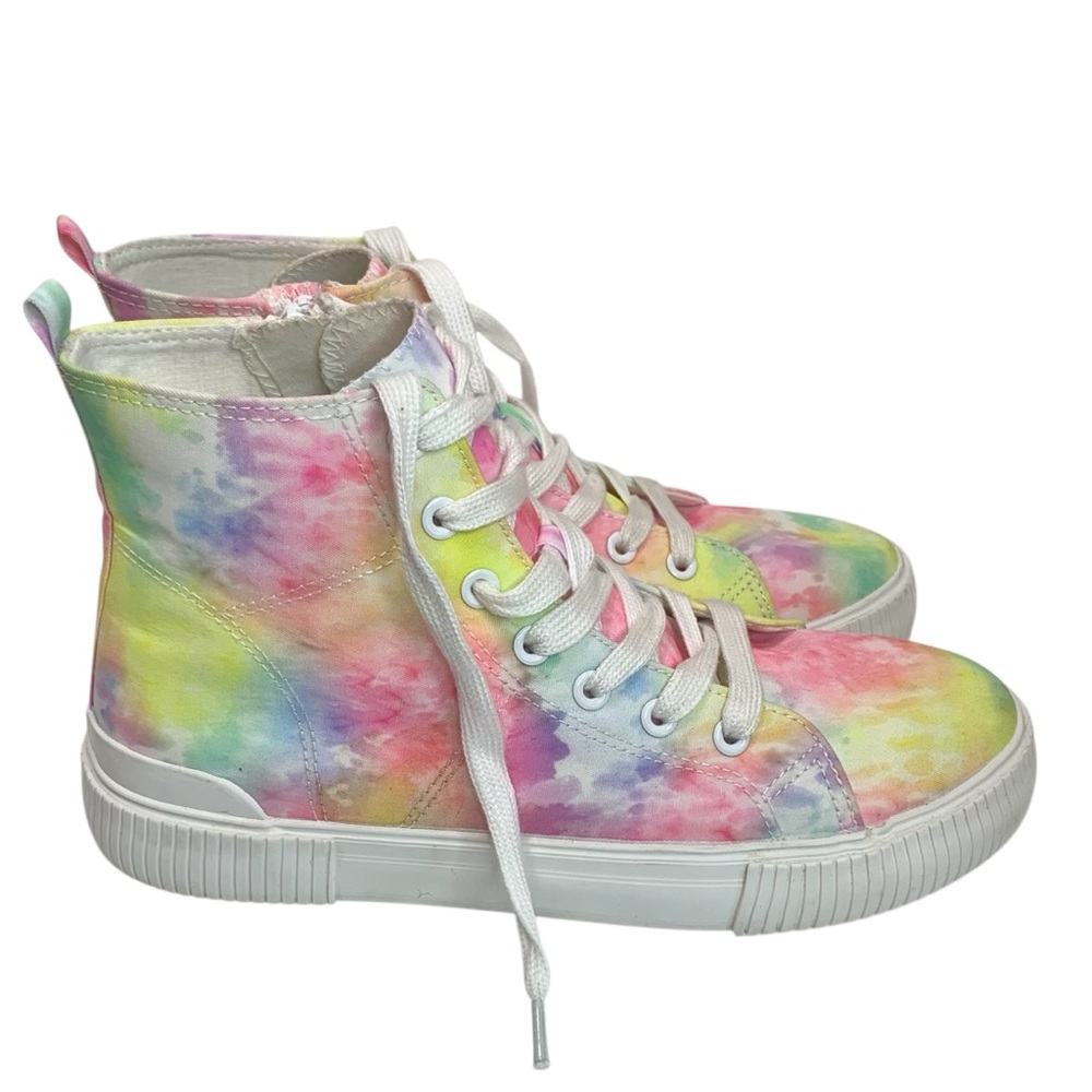CAT & JACK Tie Dye High Top Platform Sneakers Sz 5